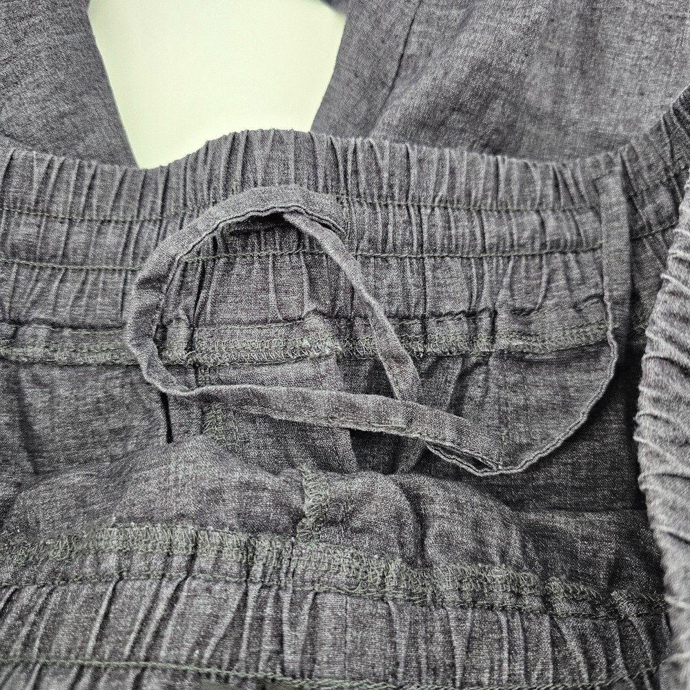 prAna Mantra Jogger Pants Drawstring Elastic Waist Hemp Blend Gray Size M - Picture 6 of 8